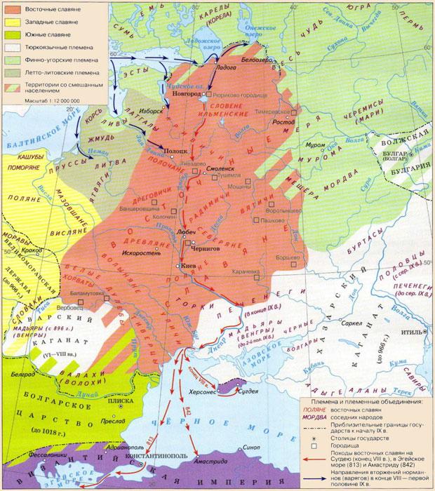 Восточные славяне: происхождение, расселение, занятия